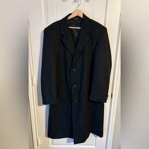 Cashmere and Wool Blend Overcoat. 42R